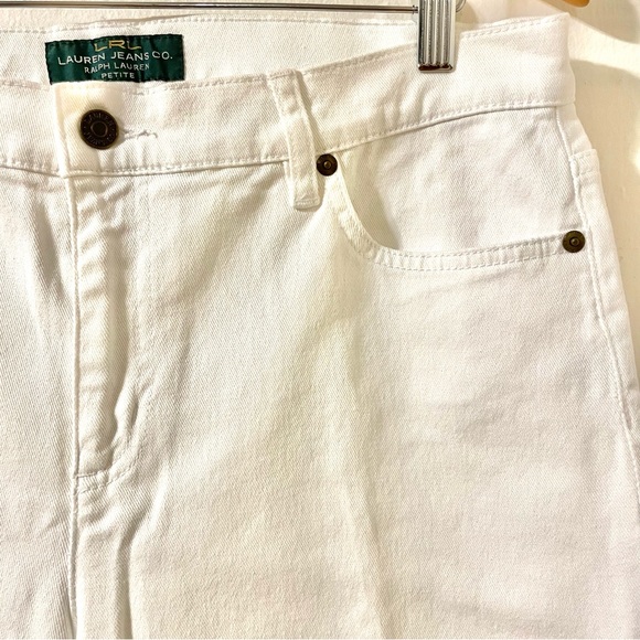 Lauren Ralph Lauren Classic Straight Leg Denim Jeans, White sz 12P - Picture 2 of 8